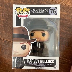 Funko pop figure, Harvey Bullock” from Gotham before the legend
